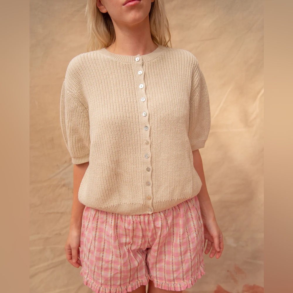 NWT Sonderhaus Coastal Cardigan - sand - Picture 5 of 7